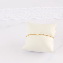 Charger l&#39;image dans la galerie, Bracelet de mariée cristaux swarovski doré or fin
