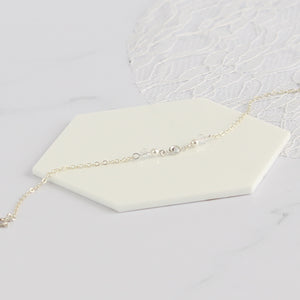 Bracelet de mariée argent 925 connecteur strass swarovski perles nacrées blanches